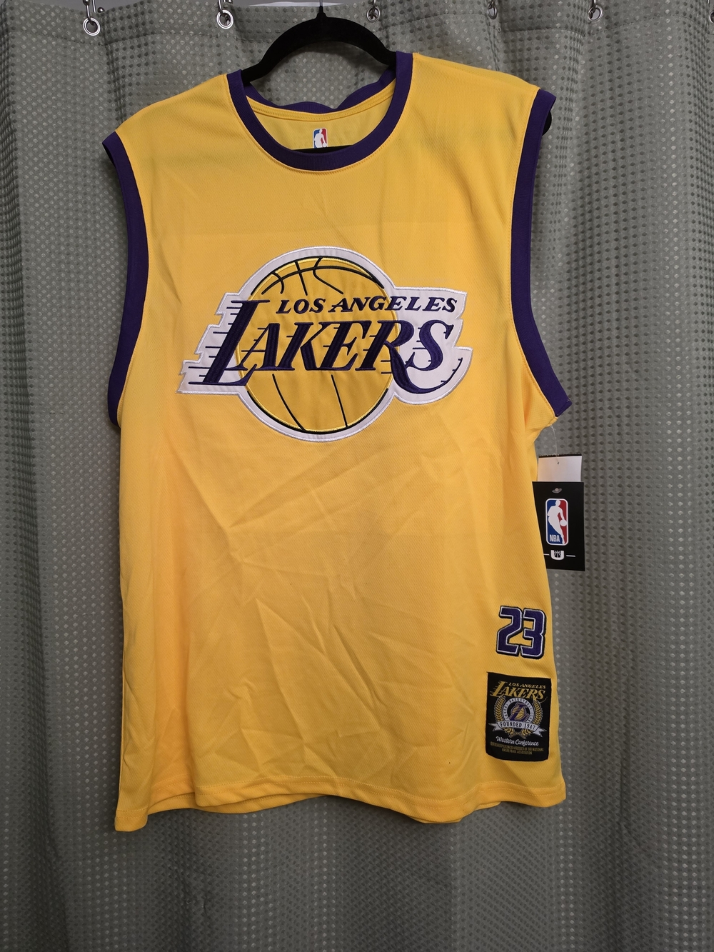 NBA Los Angeles Lakers Yellow & Purple Sleeveless Jersey #23